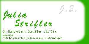 julia strifler business card